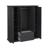 Guardaroba con appendiabiti grigio 181x200h cm - Amarena