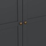 Guardaroba con appendiabiti grigio 96x200h cm - Albiolo