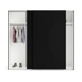 Guardaroba con appendiabiti nero 242x220h cm - Badesse