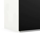 Guardaroba con appendiabiti nero e bianco 182x220h cm - Portlouis