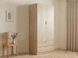 Guardaroba con appendiabiti quercia 81x180h cm - Appadu