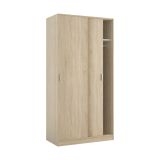 Guardaroba con appendiabiti rovere 100x200h cm - Alt