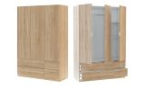 Guardaroba con appendiabiti rovere 135x200h cm - Ababala