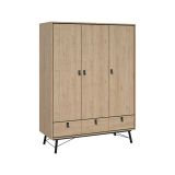 Guardaroba con appendiabiti rovere 150x200h cm - Zerbo