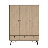 Guardaroba con appendiabiti rovere 150x200h cm - Zerbo