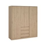 Guardaroba con appendiabiti rovere 177x200h cm - Mathieu