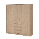 Guardaroba con appendiabiti rovere 177x200h cm - Mathieu