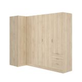 Guardaroba con appendiabiti rovere 213x184h cm - Atena