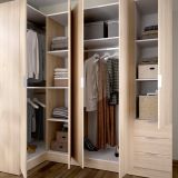 Guardaroba con appendiabiti rovere 213x184h cm - Atena