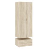 Guardaroba con appendiabiti rovere 74x214h cm - Buriasco