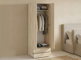 Guardaroba con appendiabiti rovere 74x214h cm - Buriasco