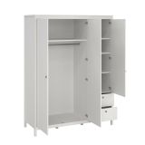 Guardaroba con cassetti bianco 150x199h cm - Rufina