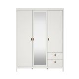 Guardaroba con cassetti bianco 150x199h cm - Rufina