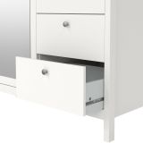 Guardaroba con cassetti bianco 150x199h cm - Rufina