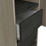 Guardaroba con cassetti rovere 199x218h cm - Battuda