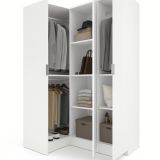 Guardaroba con ripiani regolabili bianco 133x184h cm - Australia