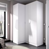Guardaroba con ripiani regolabili bianco 133x184h cm - Australia