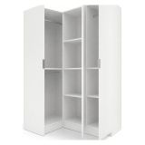 Guardaroba con ripiani regolabili bianco 133x184h cm - Australia