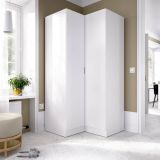 Guardaroba con ripiani regolabili bianco 90x184h cm - Aser