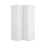 Guardaroba con ripiani regolabili bianco 90x184h cm - Aser