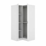 Guardaroba con ripiani regolabili bianco 90x184h cm - Aser