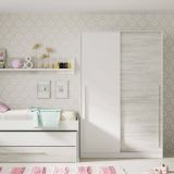 Guardaroba con ripiani regolabili bianco anticato 120x200h cm - Aristode