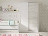 Guardaroba con ripiani regolabili bianco anticato 120x200h cm - Aristode