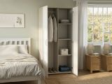 Guardaroba con ripiani regolabili rovere e bianco opaco 79x165h cm - Ockhi