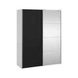 Guardaroba con specchio bianco e nero 150x200h cm - Seraphine