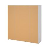 Guardaroba con specchio quercia e bianco 182x201h cm - Cerreto