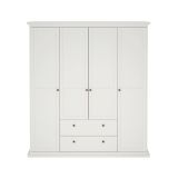 Guardaroba grande 4 ante bianco 181x200h cm - Amarena
