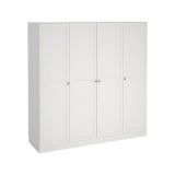 Guardaroba grande 4 ante bianco 195x200h cm - Presidenti