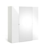 Guardaroba grande 4 ante bianco lucido 195x218h cm - Keila
