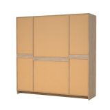 Guardaroba grande 4 ante rovere 195x200h cm - Presidenti