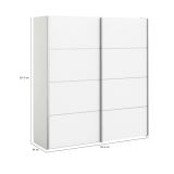 Guardaroba grande bianco 182x201h cm - Attilio