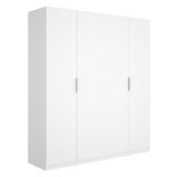 Guardaroba Grande Bianco 2 Ripiani Appendiabiti 51x204h cm, Cassetti - Holder