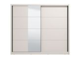Guardaroba Grande Bianco Beige Nero Appendiabiti 8 Ripiani 251x215.5h cm, 12 Vani - Pedavena