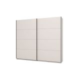 Guardaroba Grande Bianco Crema 2 Ripiani Appendiabiti 245x217.5h cm, 2 Ante - Salemi