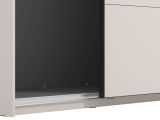 Guardaroba Grande Bianco Crema 2 Ripiani Appendiabiti 245x217.5h cm, 2 Ante - Salemi