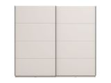 Guardaroba Grande Bianco Crema 2 Ripiani Appendiabiti 245x217.5h cm, 2 Ante - Salemi