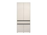 Guardaroba Grande Bianco Nero 3 Ripiani Appendiabiti 93x210.5h cm, Apertura Battente - Vimercati