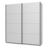 Guardaroba Grande Bianco Opaco 2 Ripiani Appendiabiti 195x218h cm, 2 Ante - Cariano
