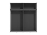 Guardaroba Grande Bianco Opaco 2 Ripiani Appendiabiti 195x218h cm, 2 Ante - Cariano
