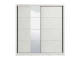 Guardaroba Grande Bianco Opaco Nero Appendiabiti 5 Ripiani 205x215.5h cm, 8 Vani - Orero