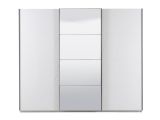 Guardaroba Grande Bianco Opaco Trasparente Appendiabiti 6 Ripiani 262.5x224h cm, Apertura Scorrevole - Rutino