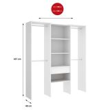 Guardaroba grande classico bianco 160x187h cm - Castries