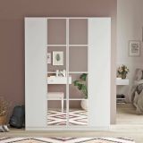 Guardaroba grande con appendiabiti bianco 138x183h cm - Phet