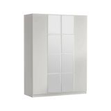Guardaroba grande con appendiabiti bianco 138x183h cm - Phet