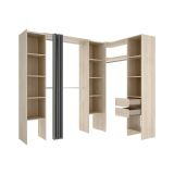Guardaroba grande con appendiabiti rovere 234x205h cm - Dindo