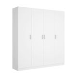 Guardaroba grande con ripiani regolabili bianco 200x215h cm - Persefone